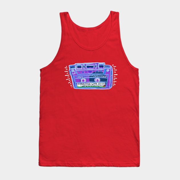 Mix-tape Tank Top by SPINADELIC